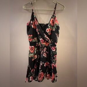 Black/floral size small romper from Francesca’s
